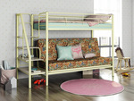 Двухъярусная кровать Мадлен 3 с диваном в Евпатории