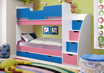Кровать детская двухъярусная Юниор 9 ЛДСП в Евпатории