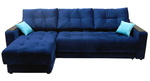 Угловой диван Бонд XL средний с накладкой 5 подушек в Евпатории
