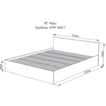 Двухспальная кровать Мори КРМ 1600.1 в Евпатории