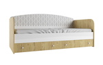 Односпальная кровать с ящиками Сканди ДКД 2000.1 в Евпатории